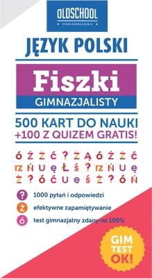 Fiszki gimnazjalisty. Język polski. Autor: Pokora Paweł. SmakLiter.pl Okładka książki Fiszki gimnazjalisty. Język polski