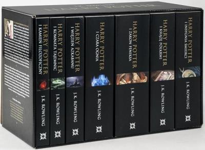 Harry Potter - siedmiopak. Czarna edycja BR. Autor: J. K. Rowling. SmakLiter.pl Okładka książki Harry Potter - siedmiopak. Czarna edycja BR