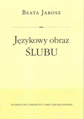 Okładka książki Językowy obraz ślubu