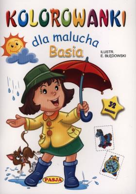 Okładka książki Kolorowanka dla malucha Basia PASJA