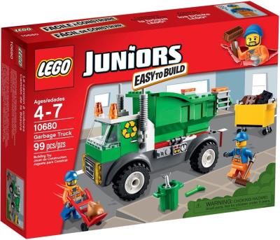 Lego Juniors Śmieciarka. Autor: Juniors. SmakLiter.pl Okładka książki Lego Juniors Śmieciarka