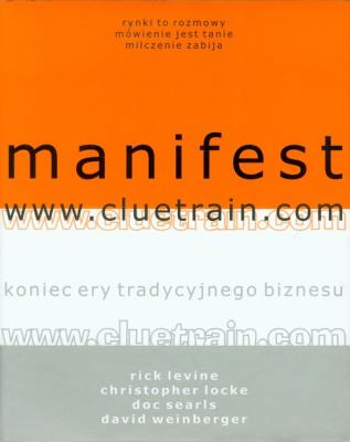 Okładka książki Manifest www.cluetrain.com