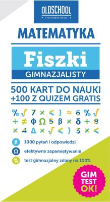 Matematyka Fiszki gimnazjalisty. Autor: Linder-Kopiecka Inga. SmakLiter.pl Okładka książki Matematyka Fiszki gimnazjalisty
