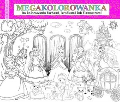 Okładka książki Megakolorowanka Księżniczki
