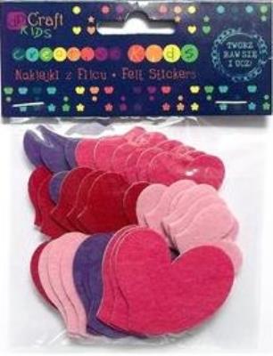 Okładka książki NAKLEJKI Z FILCU SERCA 36 SZT BPZ-DP CRAFT
