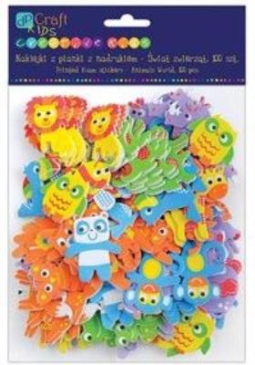 Okładka książki Naklejki z pianki z nadrukiem Świat zwierząt 100 SZT