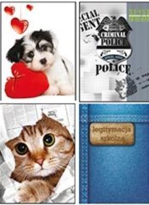 Opakowanie Okładka na legitymację szkolną z nadrukiem (mix wzorów)