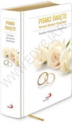 Okładka książki Pismo Św. ST i NT Ślub złocone brzegi kartek (OT)