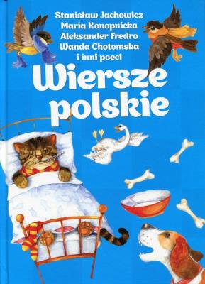Wiersze polskie - niebieskie DAMIDOS. Autor: Konopnicka Maria, Fredro Aleksander, Chotomska Wanda i inni. SmakLiter.pl Okładka książki Wiersze polskie - niebieskie DAMIDOS