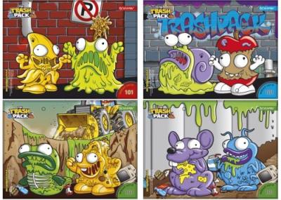 Opakowanie Wkłady do segregatora A6 8 kartek z kolorowankami i naklejkami seria 101