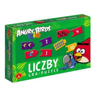 Okładka książki Angry Birds Rio. Gra puzzle - Liczby ALEX