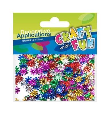 Opakowanie Cekiny metaliczne kwiatuszki