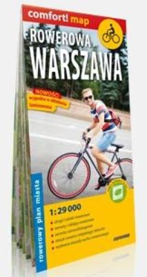 Comfort!map Rowerowa Warszawa 1:29 000 laminat. Autor: praca zbiorowa. SmakLiter.pl Okładka książki Comfort!map Rowerowa Warszawa 1:29 000 laminat