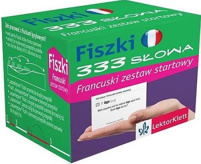 Okładka książki Fiszki 333 słowa Francuski zestaw startowy PONS