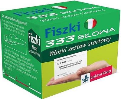 Okładka książki Fiszki. 333 słowa Włoski zestaw startowy PONS