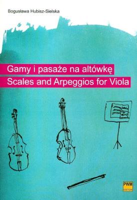 Gamy i pasaże na altówkę PWM. Autor: Bogusława Hubisz-Sielska. SmakLiter.pl Okładka książki Gamy i pasaże na altówkę PWM