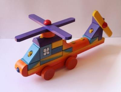 Opakowanie Helikopter z klocków