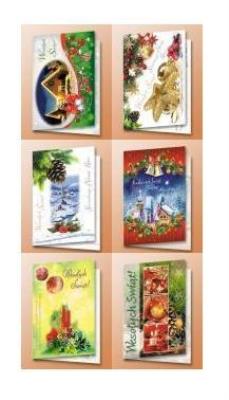 Opakowanie Karnet B6 Boże Narodzenie BBN świeckie (10szt) MIX