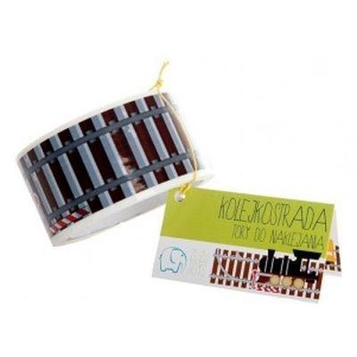 Kolejkostrada Tory do naklejania. Wydawca: Zuzu Toys. SmakLiter.pl Opakowanie Kolejkostrada Tory do naklejania