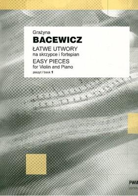 Okładka książki Łatwe utwory na skrzypce i fortepian 1 PWM