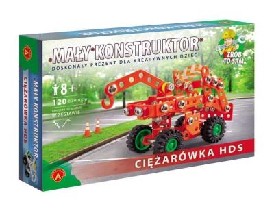 Mały Konstruktor kolorowy - Ciężarówka HDS ALEX. Wydawca: Alexander. SmakLiter.pl Opakowanie Mały Konstruktor kolorowy - Ciężarówka HDS ALEX