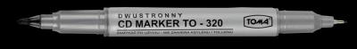 Marker do CD dwustronny czarny (25szt) TOMA. Wydawca: TOMA. SmakLiter.pl Opakowanie Marker do CD dwustronny czarny (25szt) TOMA