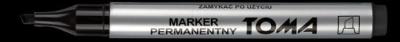 Marker permanentny ścięty czarny (10szt) TOMA. Wydawca: TOMA. SmakLiter.pl Opakowanie Marker permanentny ścięty czarny (10szt) TOMA