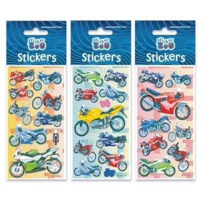 Naklejki Sticker BOO sliver motocykle. Wydawca: Sticker Boo. SmakLiter.pl Opakowanie Naklejki Sticker BOO sliver motocykle