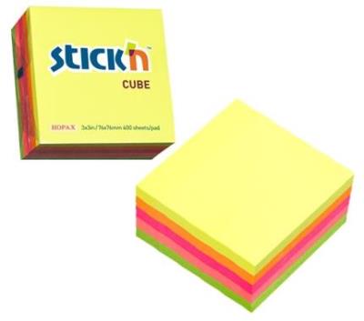 Okładka książki Notes samoprzylepny Neon mix 5 kolorów 400 kart.