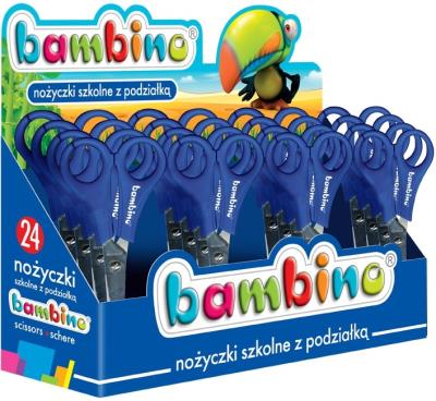 Opakowanie Nożyczki szkolne z podziałką (24szt) BAMBINO