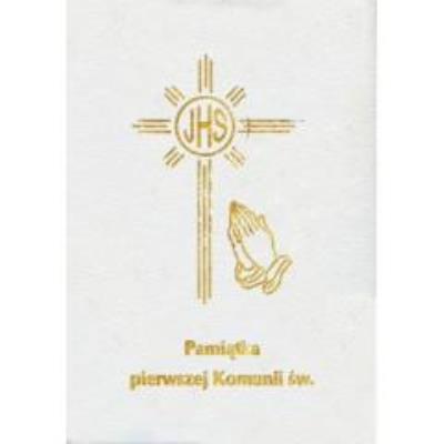 Okładka książki Pamiątka I Komunii Św - modlitewnik mały biały
