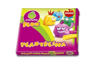 Okładka książki Plastelina fluo 6 kolorów MONA