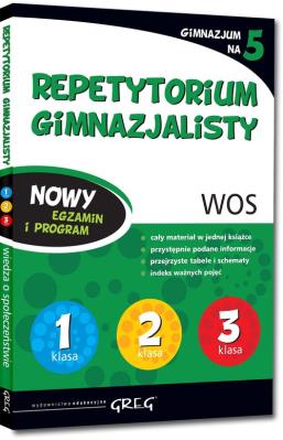 Okładka książki Repetytorium gimnazjalisty WOS GREG