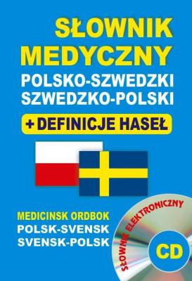 Okładka książki Słownik med. pol-szw, szw-pol+definicje BR w.2015