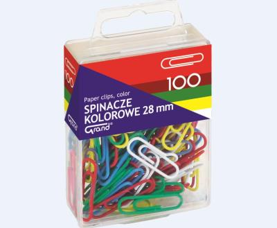 Opakowanie Spinacze kolorowe (100szt) GRAND