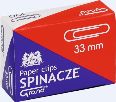Opakowanie Spinacze R-33 (100szt*10) GRAND