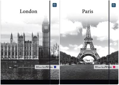Opakowanie Teczka z gumką A4+ LUX UV Black&White (10szt)