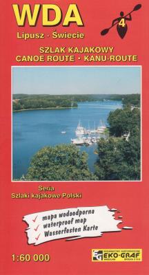 Okładka książki Wda mapa kajakowa 1:60 000