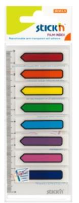 Okładka książki Zakładki indeks. samoprz. mix 8 kol. neon strzałki