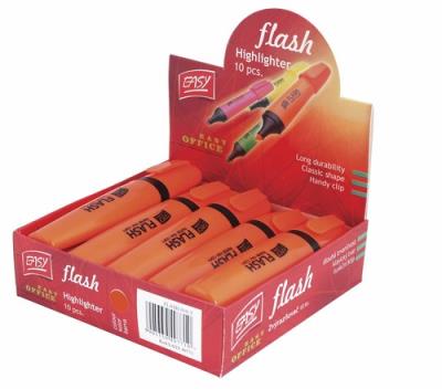 Opakowanie Zakreślacz 10 sztuk pomarańczowy Flash