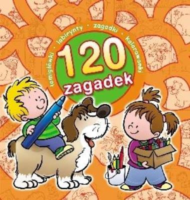 Okładka książki 120 zagadek pomarańcz