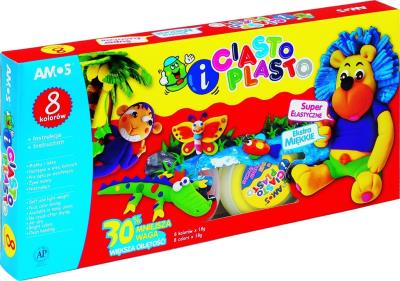 Opakowanie Ciasto Plasto 8 kolorów AMOS