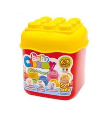 Clemmy Baby. 20 klocków wiaderko. Autor: Clemmy Baby. SmakLiter.pl Okładka książki Clemmy Baby. 20 klocków wiaderko