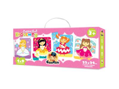 Opakowanie Czuczu. Puzzle 4w1 Królewny