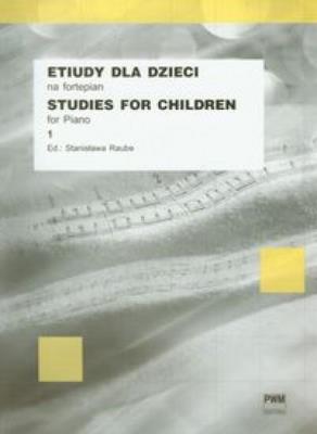 Etiudy dla dzieci na fortepian 1 PWM. Autor: Raube Stanisława. SmakLiter.pl Okładka książki Etiudy dla dzieci na fortepian 1 PWM