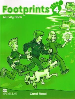 Footprints 4 WB MACMILLAN. Autor: Donna Shaw, Carol Read. SmakLiter.pl Okładka książki Footprints 4 WB MACMILLAN