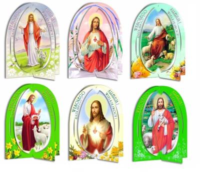 Opakowanie Karnet B6 (25szt.) przestrzenne jajko religia MIX