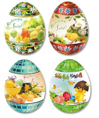 Opakowanie Karnet B6 Wielkanoc (25 szt.) Jajko świeckie MIX