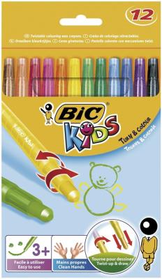 Opakowanie Kredki Turn & Colour 12 kol. blister BIC