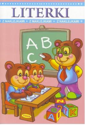 Okładka książki Literki z naklejkami